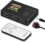HDMI SWITCHER 3IN 1 OUT WITH REMOTE