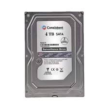 Consistent 4000 GB (4 TB) SURVILLANCE DRIVE SATA Internal Hard Disk Drive (HDD)  (Interface: SAT)